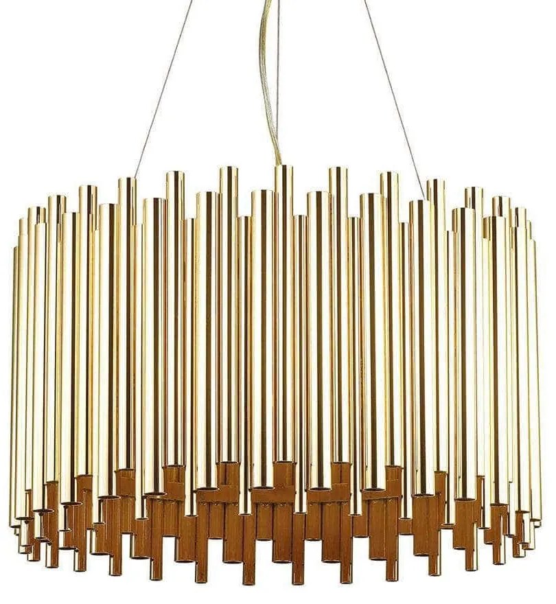 Φωτιστικό Οροφής Pan 208817 47x50/151cm 5xE27 60W Gold Ideal Lux