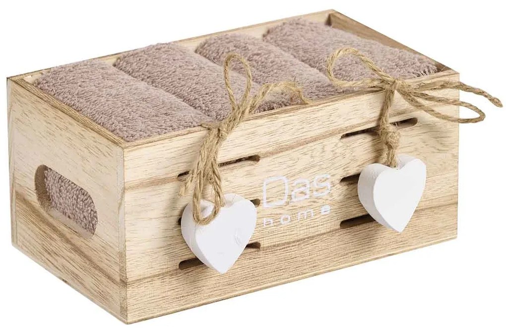 Πετσέτες Δώρου (Σετ 4τμχ) Das Home Soft 4008