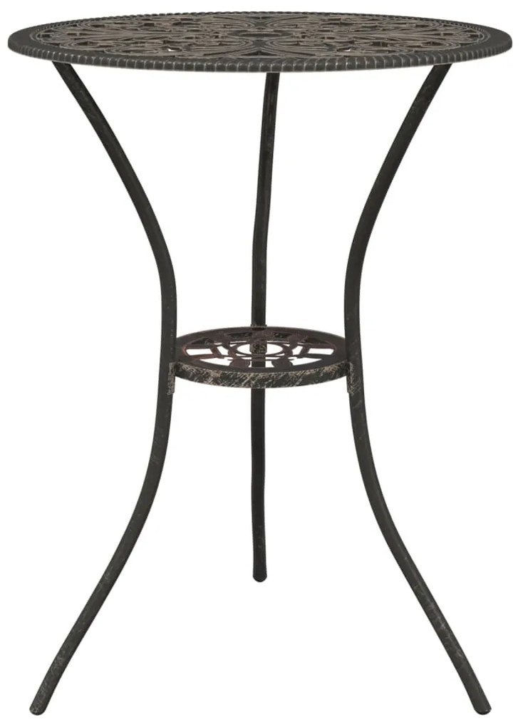 vidaXL Σετ Επίπλων Bistro 3 Τεμαχίων Μπρονζέ από Χυτό Αλουμίνιο