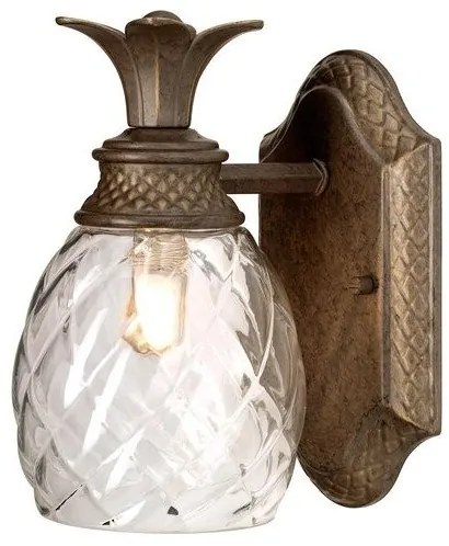 Απλίκα Φωτιστικό Μπάνιου 1xG9 IP44 Plantation Elstead Lighting-HK-PLANT-BATH-PZ-Μπρονζέ HK-PLANT-BATH-PZ