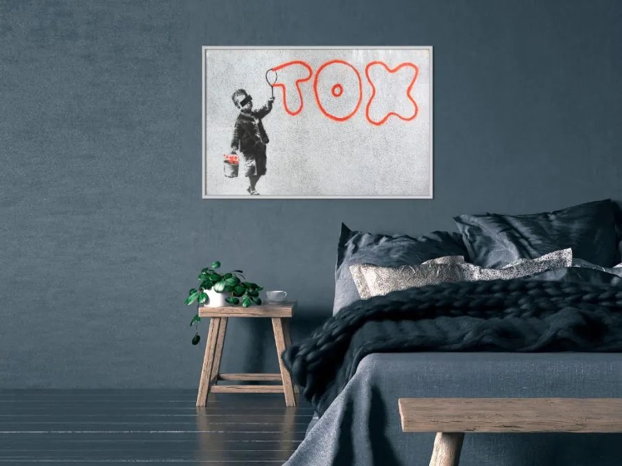 Αφίσα - Banksy: Tox - 30x20 - Χρυσό - Με πασπαρτού