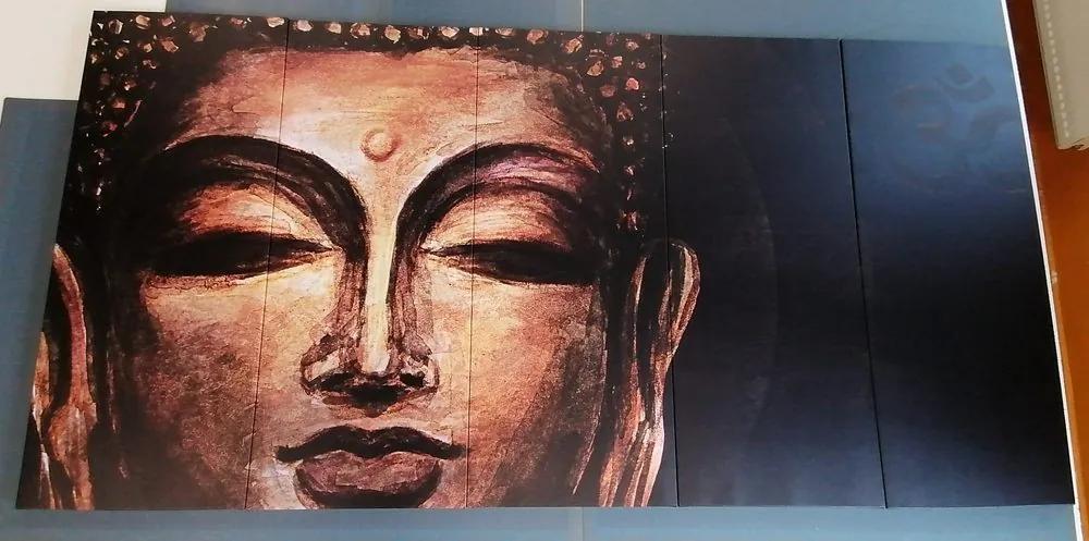 Εικόνα 5 μερών Πρόσωπο του Βούδα - 100x50