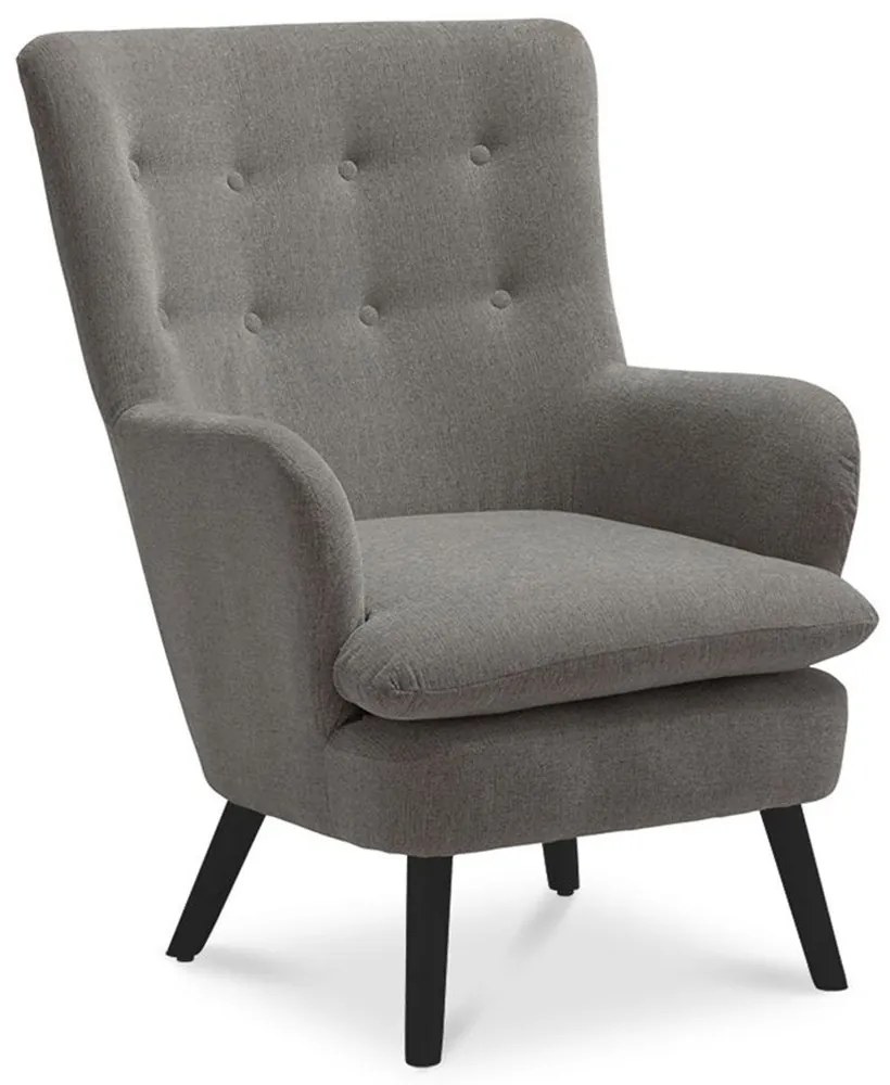 Πολυθρόνα Oslo 01-1683 70x80x105cm Black-Grey