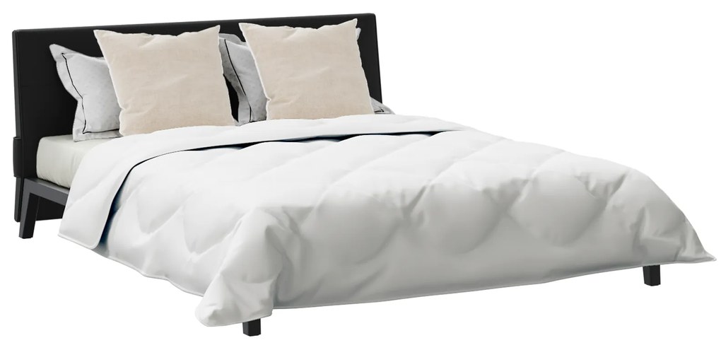 vidaXL Πάπλωμα με μαξιλάρι 3 pcs Λευκό 240 x 260 εκ. Μικροΐνες