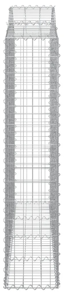 vidaXL Συρματοκιβώτια Τοξωτά 13 τεμ. 200x30x140/160 εκ. Γαλβαν. Ατσάλι