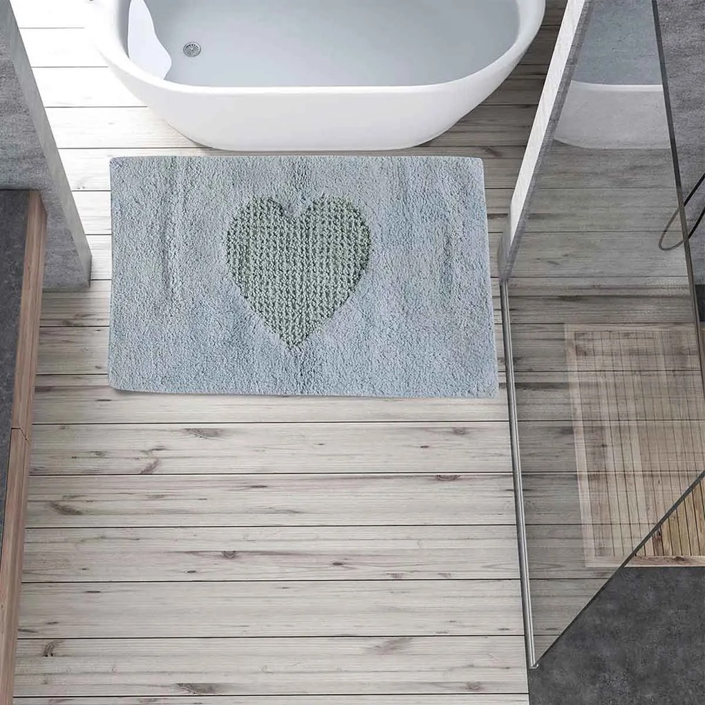 Πατάκι Μπάνιου (60x90) Das Home Bathmats 0576 Γαλάζιο