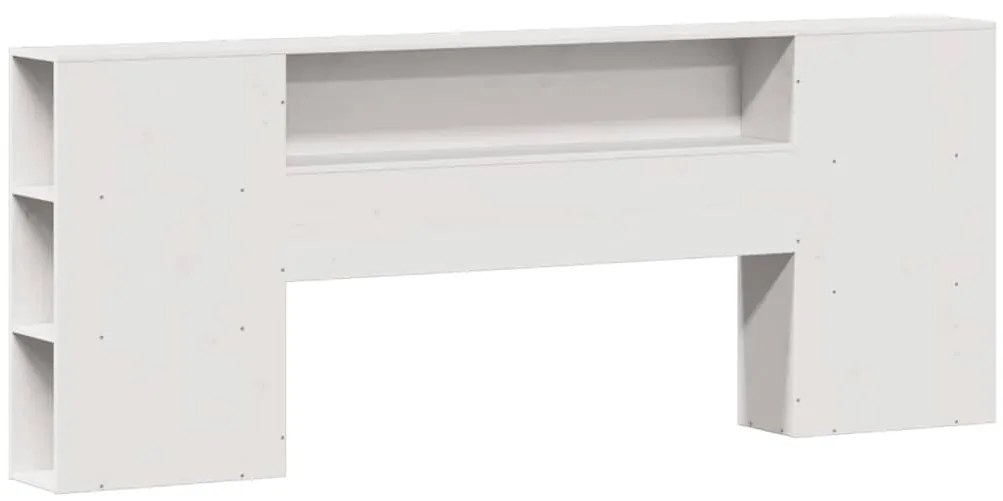 vidaXL Κρεβάτι Βιβλιοθήκη Χωρίς Στρώμα 180x200 εκ Μασίφ Ξύλο Πεύκου