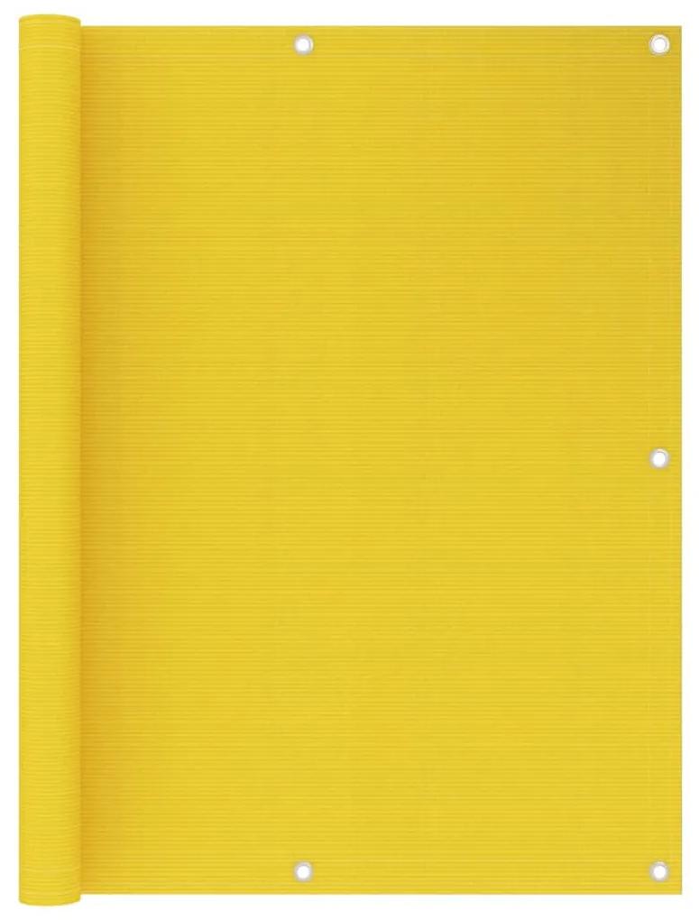 Διαχωριστικό Βεράντας Κίτρινο 120 x 300 εκ. από HDPE
