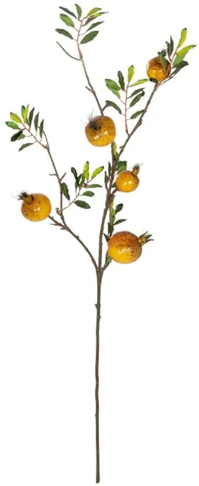 Τεχνητό Λουλούδι Pomegranate Fruit 21445 85cm Yellow-Green GloboStar Πολυαιθυλένιο