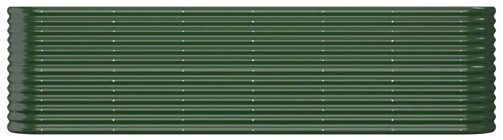 vidaXL Ζαρντινιέρα Πράσινη 260x40x68 εκ Γαλβανισμένος χάλυβας
