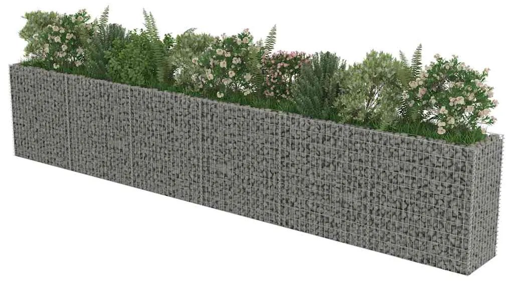 vidaXL Συρματοκιβώτιο-Γλάστρα Υπερυψωμένη 540x50x100 εκ. Γαλβ. Χάλυβας