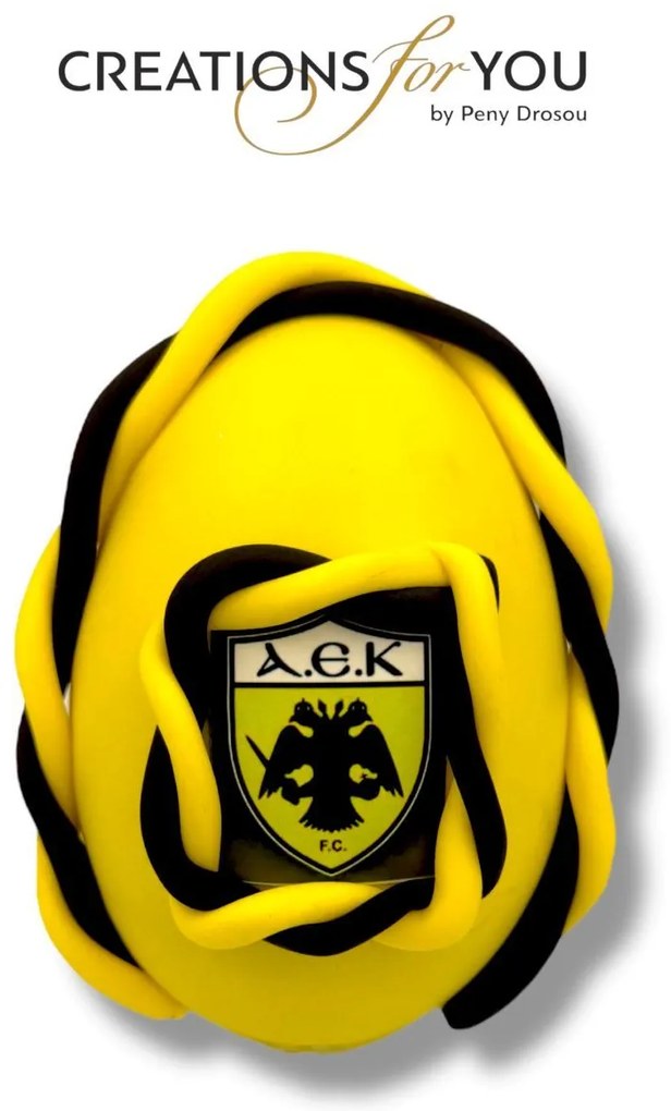 Τύπου Αεκ Αρωματική λαμπάδα ν.1 - Σετ Λαμπάδα και πλάτη με βάση