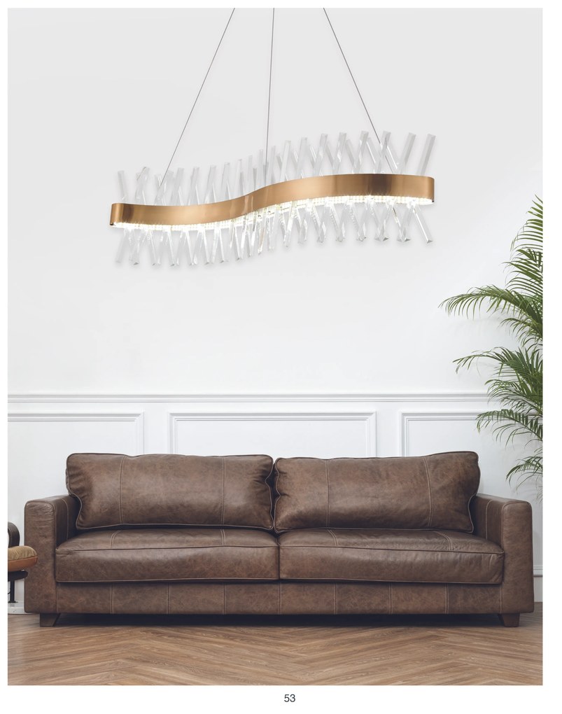 Φωτιστικό Οροφής  M6614-SR XENIC GOLD MATT PENDANT Γ3 - 21W - 50W - 77-8216