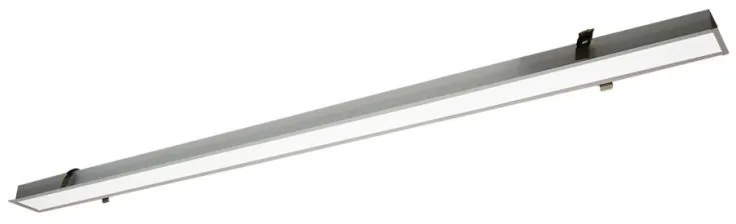 Γραμμικό Φωτιστικό Χωνευτό Viokef Station Ultra 3911-03198-3-U-D1 L1980 3000K Dimmable Ασημί