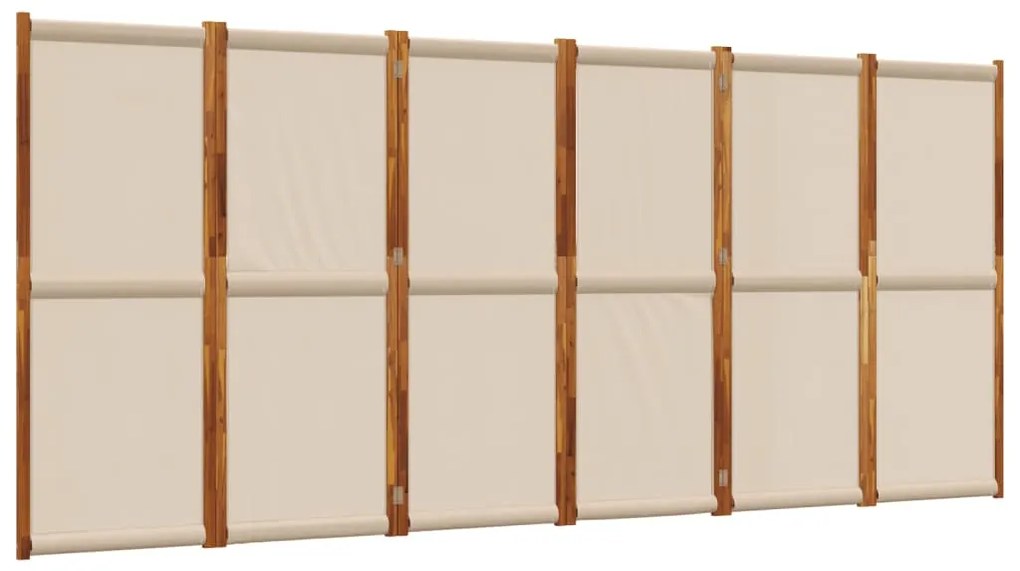 vidaXL Διαχωριστικό Δωματίου με 6 Πάνελ Taupe 420 x 180 εκ.