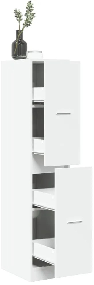 vidaXL Ντουλάπι Φαρμακείου Λευκό 30x41x144,5 εκ. από Τεχνητό Ξύλο