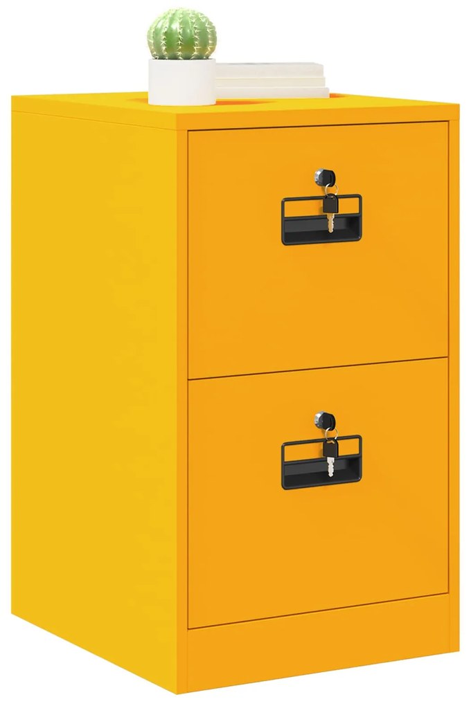 vidaXL Ντουλάπα Αρχείων με συρτάρι Χαμομηλί κίτρινο 44 x 50 x 106.5 εκ