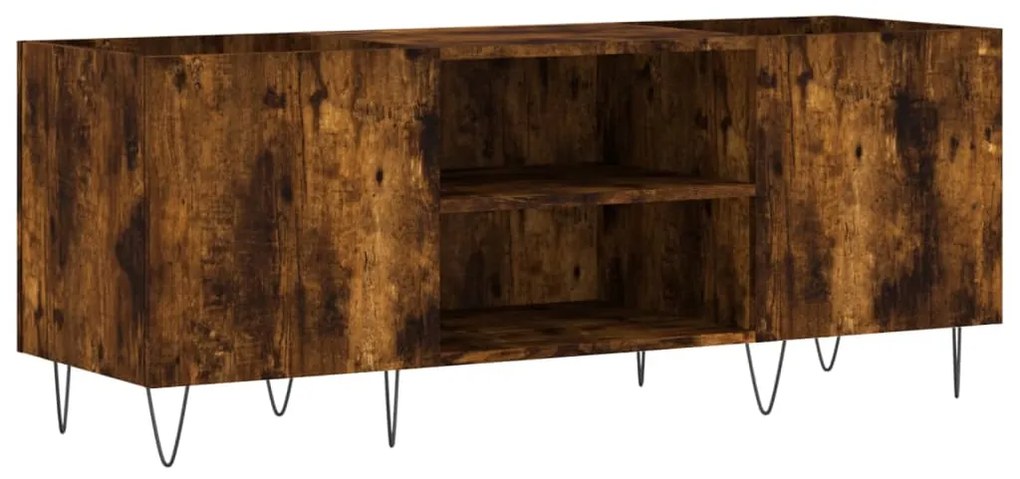 vidaXL Δισκοθήκη Καπνιστή Δρυς 121x38x48 εκ. από Επεξεργασμένο Ξύλο
