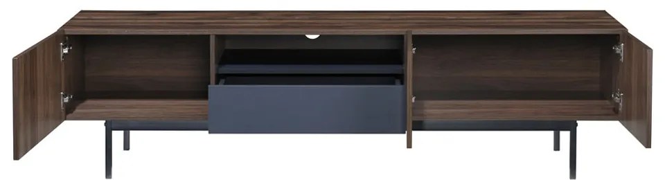 GROOVES TV STAND 2ΠΟΡΤΕΣ 2ΣΥΡΤΑΡΙΑ WOTAN OAK ΓΚΡΙ 180x41,5xH50cm - 05-0668