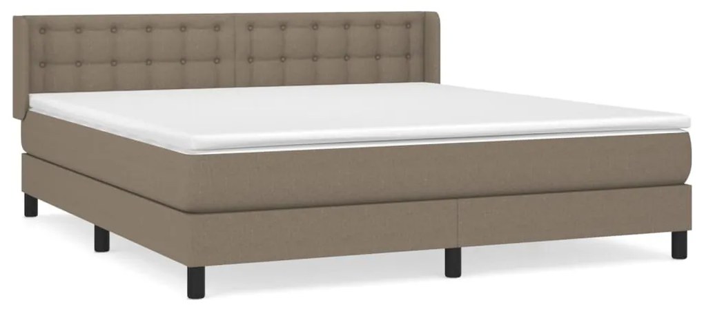 ΚΡΕΒΑΤΙ BOXSPRING ΜΕ ΣΤΡΩΜΑ TAUPE 160X200 ΕΚ. ΥΦΑΣΜΑΤΙΝΟ 3130045