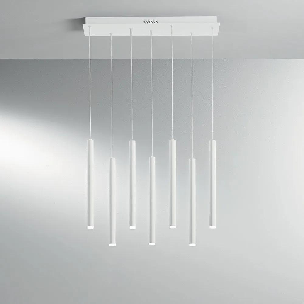 Φωτιστικό Οροφής - Ράγα Led-Pype-SQ7-BCO 3290lm 3000/4000/6500K 200x2,5x41cm White Luce Ambiente Design
