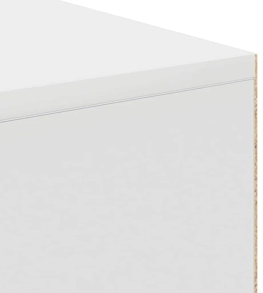 vidaXL Γραφείο με ράφι Λευκό 102 x 50 x 75 εκ Επεξεργασμένο ξύλο