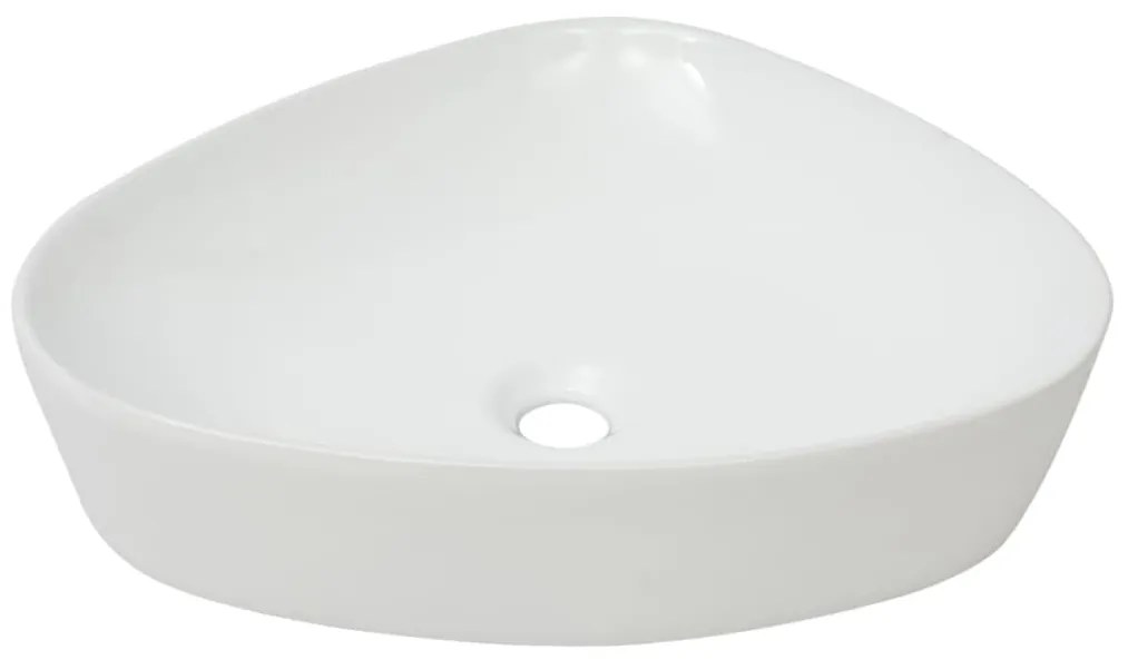 vidaXL Νιπτήρας Τριγωνικός Λευκός 50,5 x 41 x 12 εκ. Κεραμικός