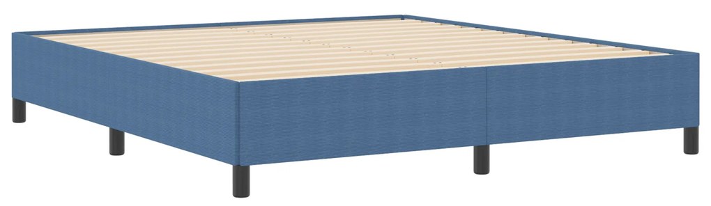 vidaXL Κρεβάτι Μπλε 180x200 εκ από Υφασμά Κορντούρας