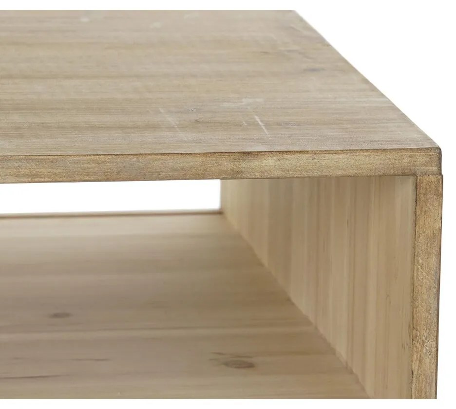 Τραπέζι DKD Home Decor 99 x 59 x 38 cm Έλατο Φυσικό Αλουμίνιο