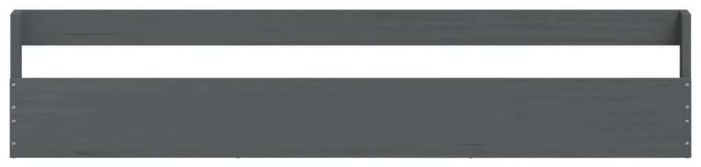 vidaXL Παπουτσοθήκες Επιτοίχιες 2 τεμ. Γκρι 110x9x23 εκ. Μασίφ Πεύκο
