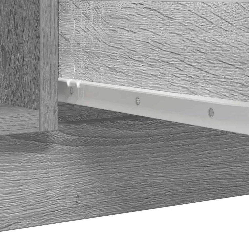 Συρταριέρα με Συρτάρια Γκρι Sonoma 100,5x35x76 εκ. Επεξ. Ξύλο - Γκρι