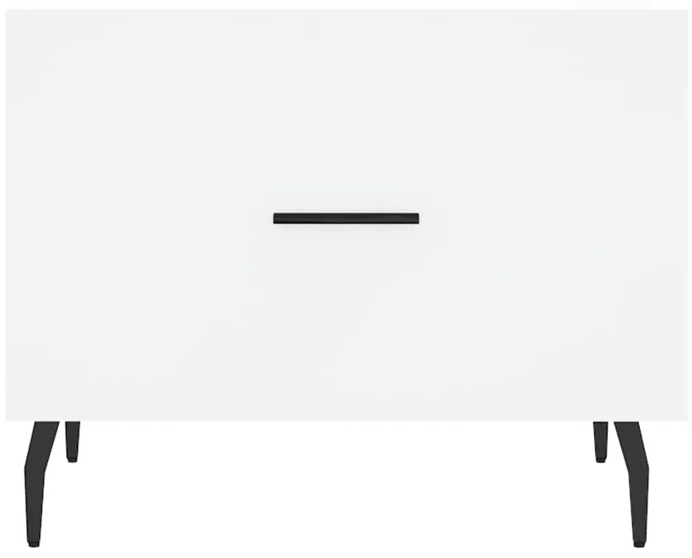 vidaXL Τραπεζάκι Σαλονιού Λευκό 50 x 50 x 40 εκ. από Επεξεργ. Ξύλο