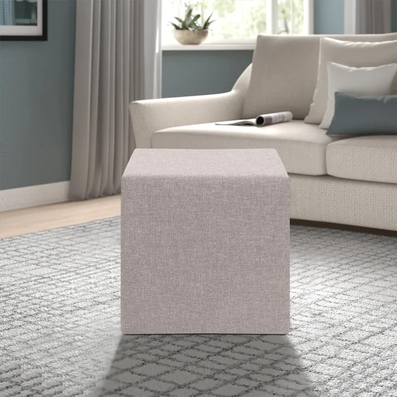 Σκαμπώ Linda Megapap υφασμάτινο χρώμα μπεζ 40x40x40εκ. - GP043-0103,4