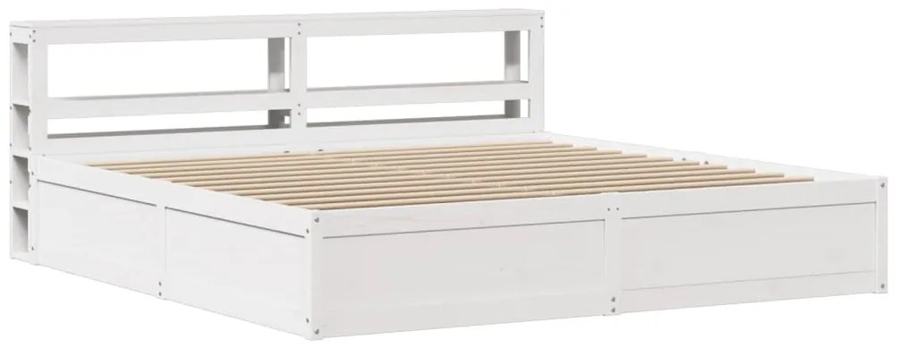 vidaXL Πλαίσιο Κρεβατιού με Κεφαλάρι 180x200 εκ. από Μασίφ Ξύλο Πεύκου