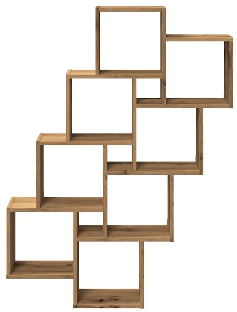 Ράφι κύβος τοίχου Artisan Oak 90x15x119,5cm Κατασκευασμένο ξύλο - Καφέ