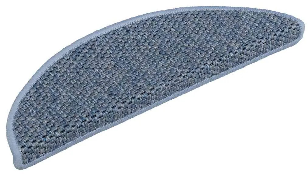 vidaXL Πατάκια Σκάλας Αυτοκόλλητα 30 τεμ. Όψη Σιζάλ Μπλε 56x17x3 εκ.