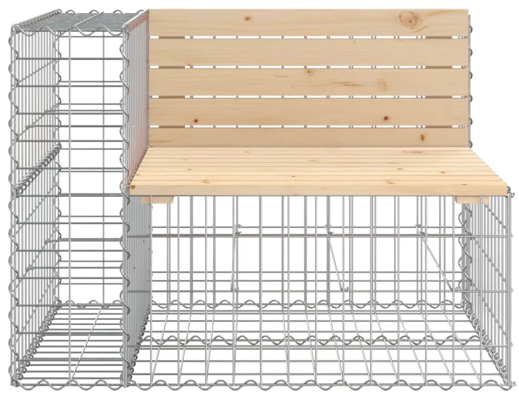 vidaXL Παγκάκι Κήπου Συρματοκιβώτιο 92x71x65,5 εκ. Μασίφ Ξύλο Πεύκου