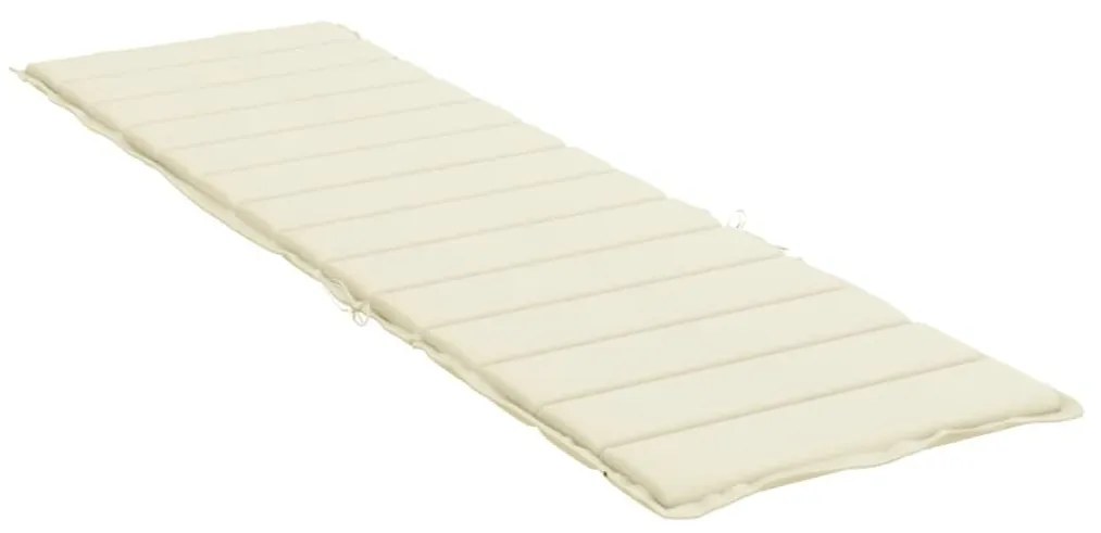 Μαξιλάρι Ξαπλώστρας Κρεμ 200 x 70 x 3 εκ. από Ύφασμα Oxford - Κρεμ