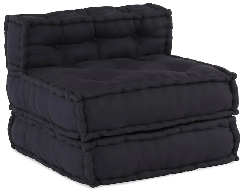 vidaXL Modular Pouffe Anthracite 70x70x54 ύφασμα