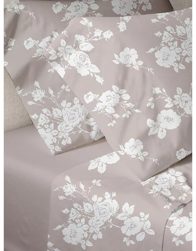 Παπλωματοθήκη Menta Εμπριμέ 950 Beige Μονή (170x250)