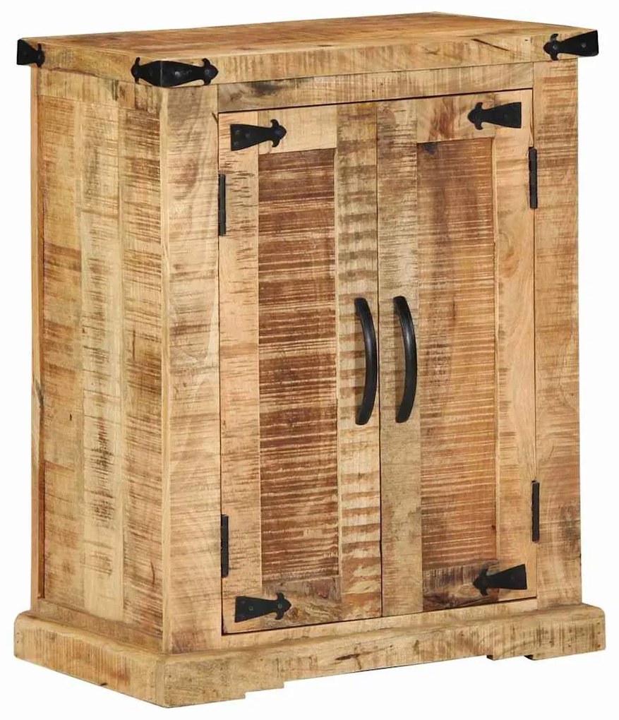 vidaXL Πλαϊνό γραφείο Καφέ 55 x 35 x 70 cm ακατέργαστο ξύλο μάνγκο