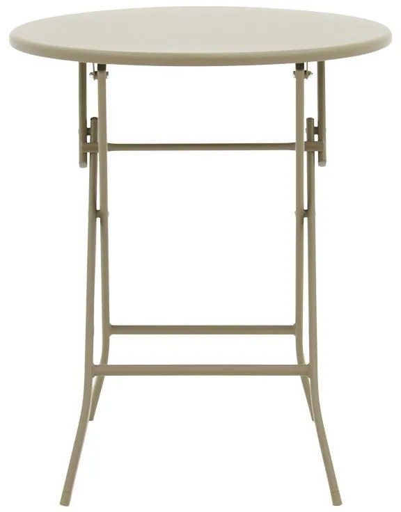 Σετ κήπου Τραπεζαρία Albero-Calan 3τεμ μέταλλο σε σαμπανιζέ απόχρωση Φ60x70εκ 60x60x70 εκ.