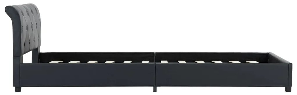 vidaXL Πλαίσιο Κρεβατιού Μαύρο 100 x 200 εκ. από Συνθετικό Δέρμα