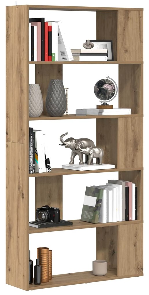 vidaXL Βιβλιοθήκη Artisan Oak 80 x 24 x 159 εκ Επεξεργασμένο ξύλο