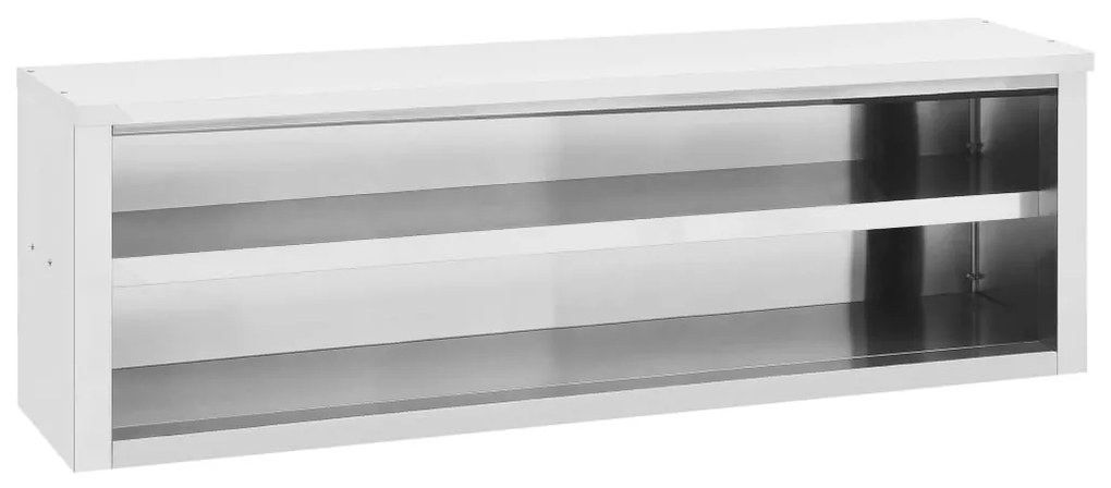 vidaXL Ερμάριο Τοίχου 150 x 40 x 50 εκ. Ανοξείδωτο Ατσάλι