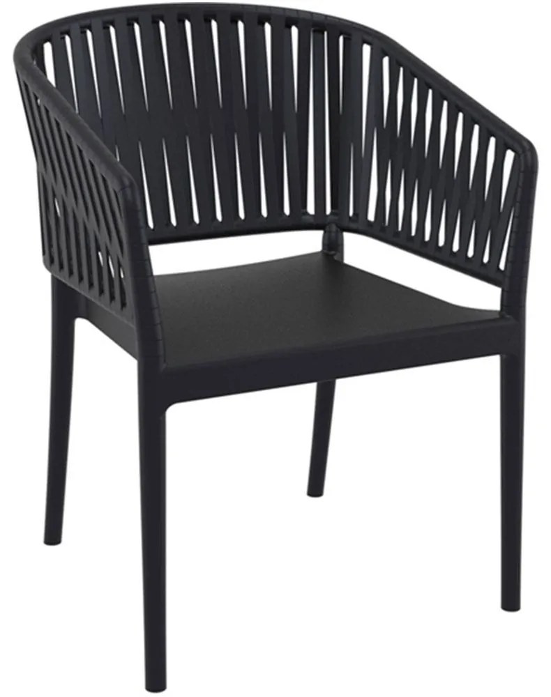Πολυθρόνα Portofino 20.0872 58x58x80cm Black