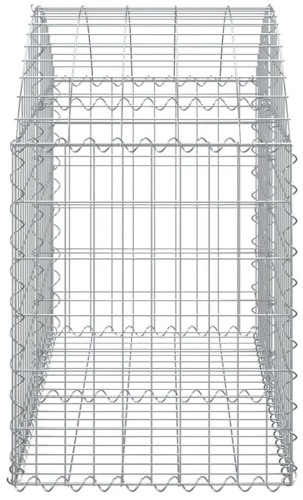 vidaXL Συρματοκιβώτιο Τοξωτό 100x50x60/80εκ. από Γαλβανισμένο Χάλυβα