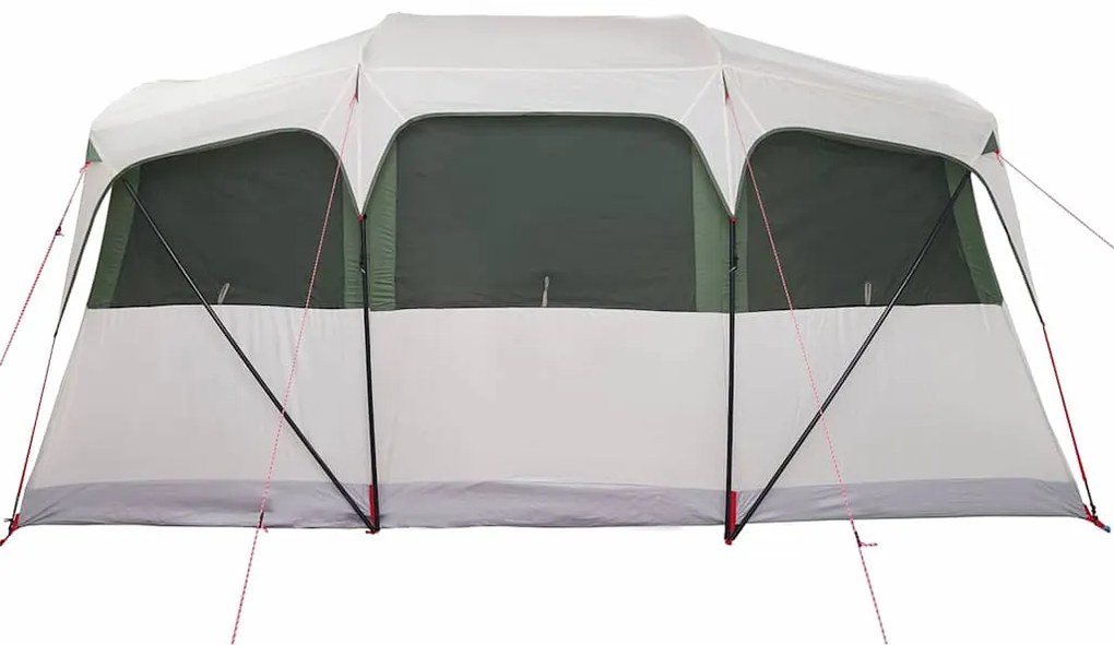 vidaXL Οικογενειακή Σκηνή Λευκό και Πράσινο 435 x 255 x 216 εκ.