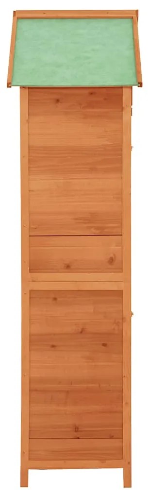 vidaXL Ντουλάπα Αποθήκευσης Εξωτερικού Χώρου Καφέ 42,5 x 64 x 190 εκ.