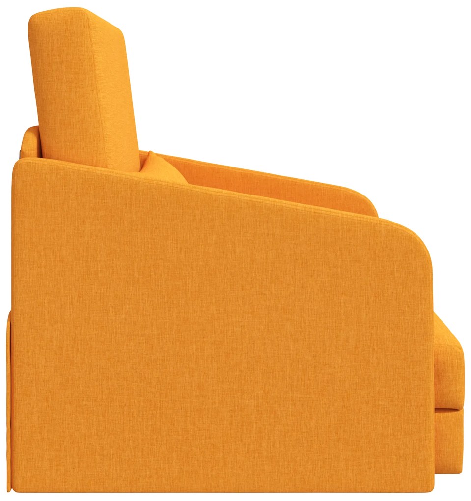 vidaXL Καναπές Κρεβάτι 2 σε 1 Σκούρο Κίτρινο 65x80x83 εκατοστά ύφασμα